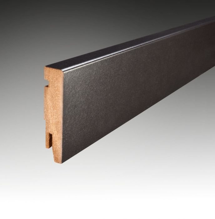 MDF Hoge Plint Zwart